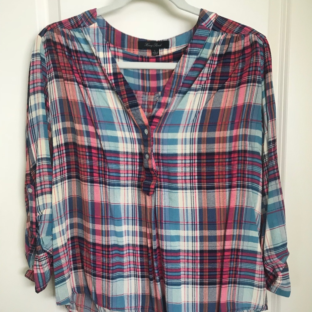 Colorful Plaid Top